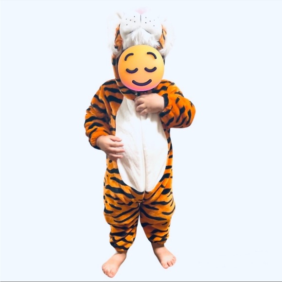 Baby tiger Halloween orange toddler costume - Picture 2 of 5